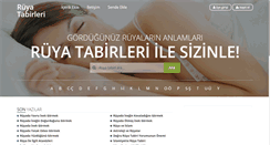 Desktop Screenshot of e-ruyatabirleri.com