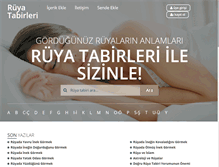 Tablet Screenshot of e-ruyatabirleri.com